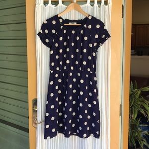 Madewell Silk Polka Dot Dress